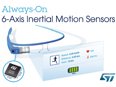 Foto Sensores de movimiento de inercia de seis ejes para dispositivos portátiles.